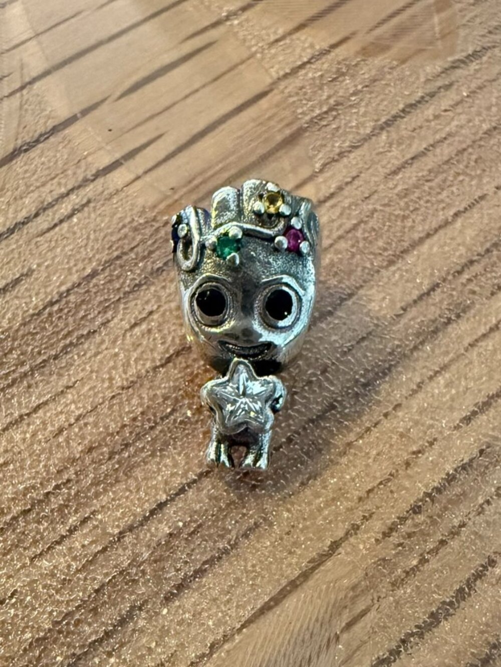 NWOT Marvel Groot Star Charm Sterling Silver 925